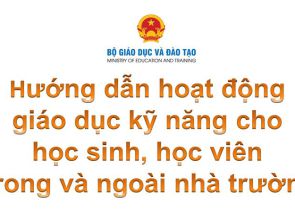 Hướng dẫn hoạt động  giáo dục kỹ năng cho học sinh, học  viên trong và ngoài nhà trường