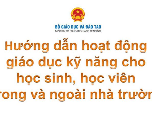 Hướng dẫn hoạt động  giáo dục kỹ năng cho học sinh, học  viên trong và ngoài nhà trường