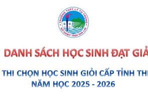 DANH SÁCH HỌC SINH ĐẠT GIẢI KỲ THI CHỌN HSG CẤP TỈNH THPT