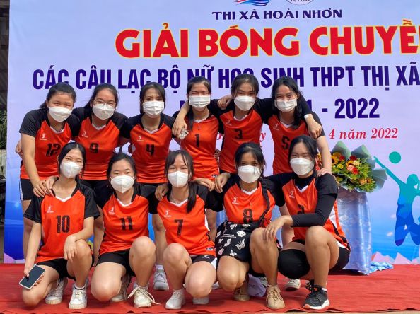 Giải bóng chuyền truyền thống nữ học sinh  THPT thị xã Hoài Nhơn năm học 2021 – 2022